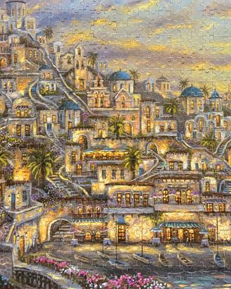 1000-Piece Greek Town Jigsaw Puzzle