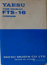 Tono subaudio Yaesu FTS-16 per RTX MRH-2005 CTCSS