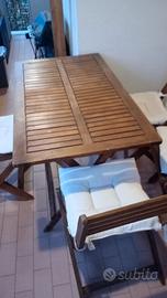 TAVOLO CON SEDIE 