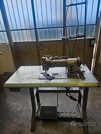 Macchina da cucire ind. Pfaff 2 aghi con banco