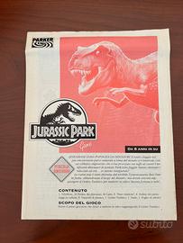 Jurassic Park istruzioni gioco in scatola Parker