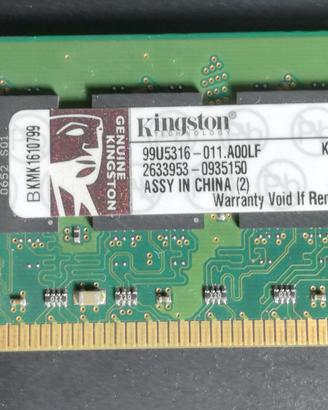 Memoria RAM 1GB - DDR2 PC2-4200 - KVR533D2N4/1G