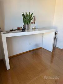 Consolle bianca laccata