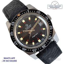 CERTINA Argonaut 5801-122 Diver black tritium 1970