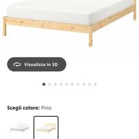 Letto Ikea Tarva + doghe
