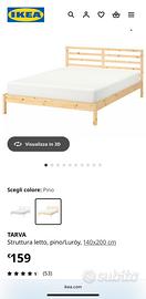 Letto Ikea Tarva + doghe