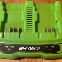 Greenworks Caricabatterie RAPIDO doppio 24v 4ah