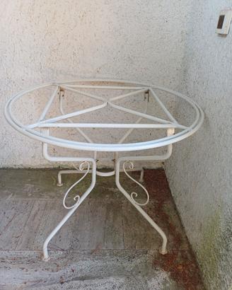 tavolino in ferro anni 70  da interno  da giardino