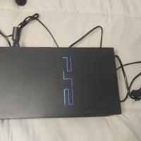 PlayStation 2 con joystick e giochi