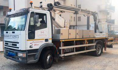 Euro cargo Inveco 130 e 18 piattaforma 24 mt.