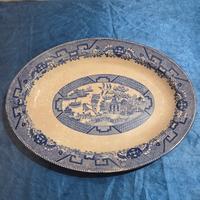 Antico Piatto Ceramica Ovale " Indo Chinese " S.C.