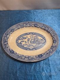 Antico Piatto Ceramica Ovale " Indo Chinese " S.C.