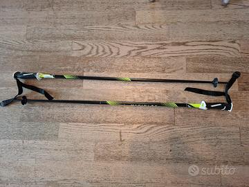2 coppie bastoncini sci nuovi 