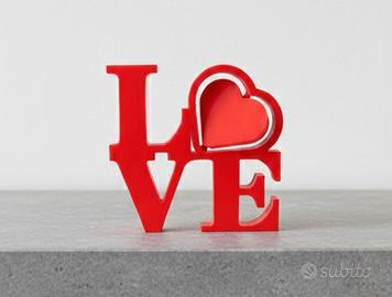 Oggetto romantico LOVE amore cuore San Valentino 