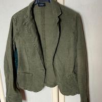 Blazer Motivi verde militare - elasticizzato