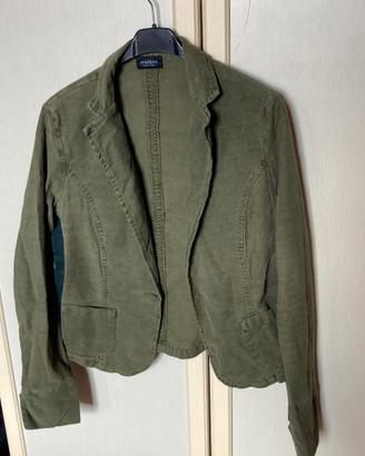 Blazer Motivi verde militare - elasticizzato