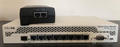 MikroTik Cloud Core Router CCR1009-7G-1C-PC + POE