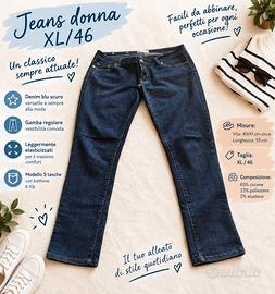 Jeans donna tg E44 IT46 blu Motivi