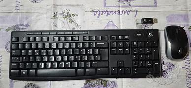 TASTIERA e MOUSE WIRELESS  marca LOGITECH