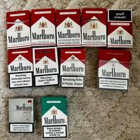 Collezione pacchetti sigarette