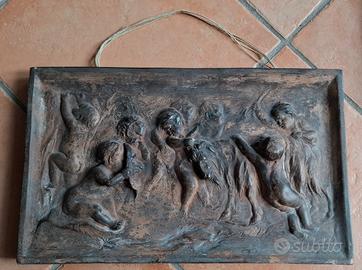 Quadro fornello bassorilievo 