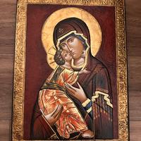 Icona Madonna della tenerezza 32x44 cm