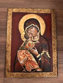 Icona Madonna della tenerezza 32x44 cm