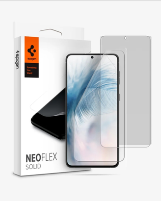 Spigen Cover Liquid Air+Pellicolla Galaxy S21