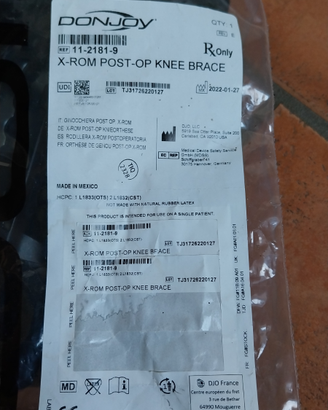 Tutore ginocchio Donjoy X-ROM post-op