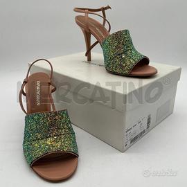 SANDALI DONNA EMPORIO ARMANI NUDE FASCIA GLITTER