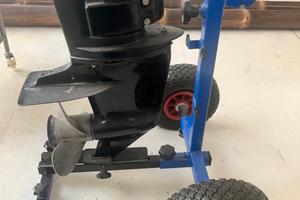 Carrello per motore marino pieghevole