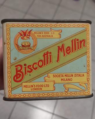 scatola vintage biscotti mellin 