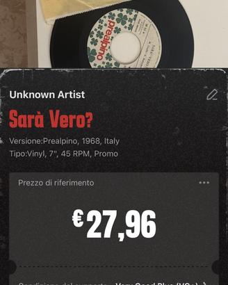 Lotto 6 vinili 45 giri vintage. Rarità e grandi…