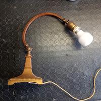 lampada in ottone vintage da restauro 
