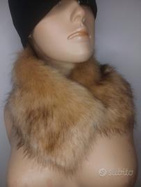 collo volpe beige 