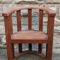 sedia poltroncina in teak