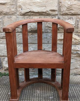 sedia poltroncina in teak