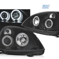 FARI PER RENAULT CLIO II 01-05 ANGEL EYES LED NERI