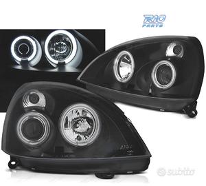 FARI PER RENAULT CLIO II 01-05 ANGEL EYES LED NERI
