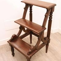 Scaletta mogano per libreria