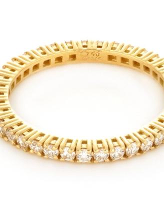 Anello Eternity in oro e diamanti 