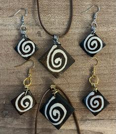 Collana Necklace spirale hamdmade