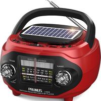 Radio Portatile Solare AM FM SW e Altoparlante Vin