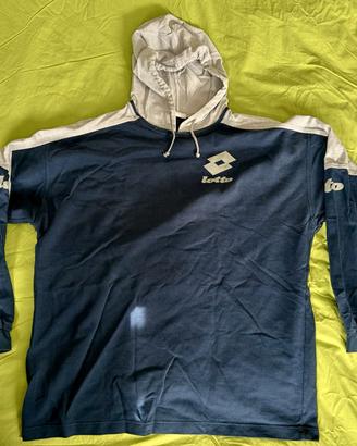 Tuta felpata blu e grigia Lotto