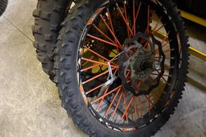 cerchi e gomme enduro ktm 450