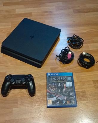 PlayStation 4 + controller + gioco Injustice