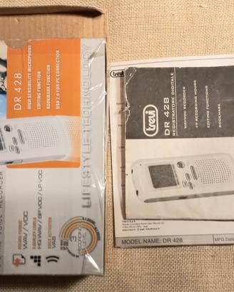Mini registratore vocale digitale DR 432 SD,