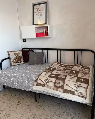 Struttura Letto Divano Letto in Ferro Nero