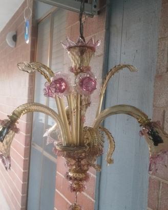 Lampadario vetro di Murano 