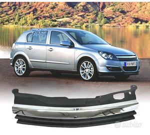 GRIGLIA OPEL ASTRA H 04-07 NERA CON MODANATURE CRO